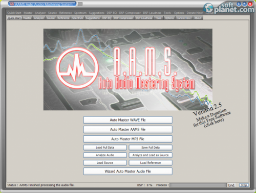 AAMS Auto Audio Mastering System 2.5 AAMS Auto Audio Mastering System 2.5