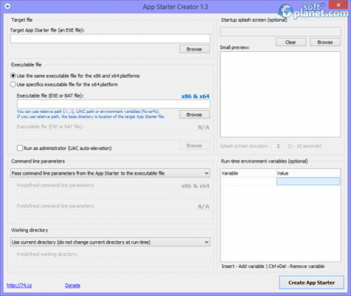 App Starter Creator 1.3.8.54 App Starter Creator 1.3.8.54