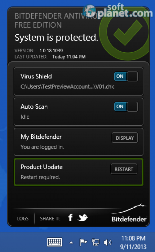 Bitdefender Antivirus Free Edition 1.0.21.1099 Bitdefender Antivirus Free Edition 1.0.21.1099