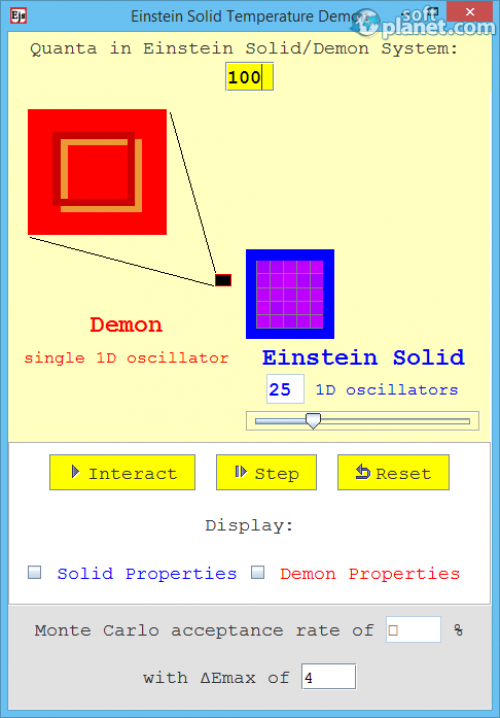 Einstein Solid Temperature Demon 1.0 Einstein Solid Temperature Demon 1.0