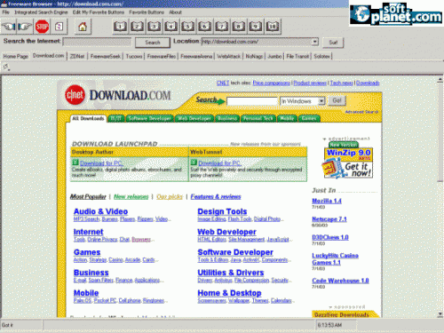 Freeware Browser 4.0 Freeware Browser 4.0