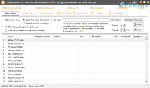Gather Proxy 7.9 Gather Proxy 7.9