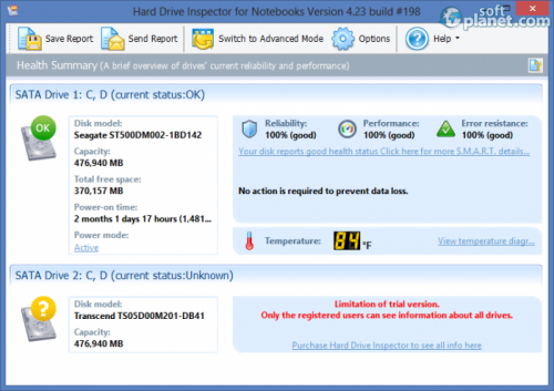Hard Drive Inspector for Notebooks 4.23 Hard Drive Inspector for Notebooks 4.23
