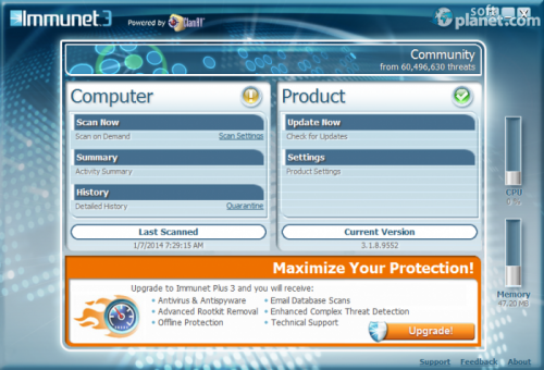 Immunet Free Antivirus 3.1.13.9671 Immunet Free Antivirus 3.1.13.9671