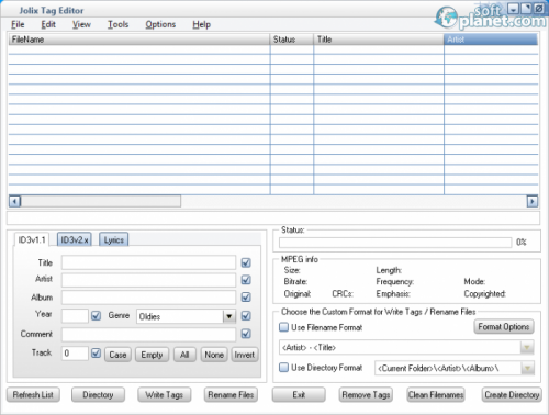 Jolix Tag Editor 1.5.0.0 Jolix Tag Editor 1.5.0.0