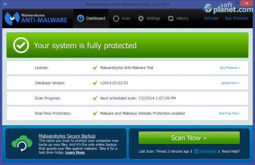 Malwarebytes Anti-Malware 2.1.4.1018 Malwarebytes Anti-Malware 2.1.4.1018