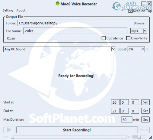 Moo0 VoiceRecorder 1.43 Moo0 VoiceRecorder 1.43