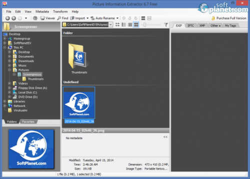 Picture Information Extractor 6.76.9.49 Picture Information Extractor 6.76.9.49