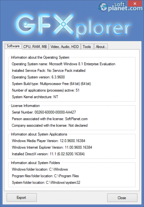 Portable GFXplorer 3.7.0.1050 Portable GFXplorer 3.7.0.1050