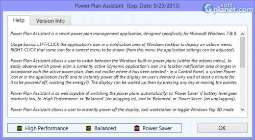 Power Plan Assistant 3.1b Power Plan Assistant 3.1b