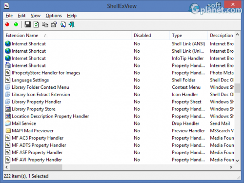 ShellExView 1.86 ShellExView 1.86