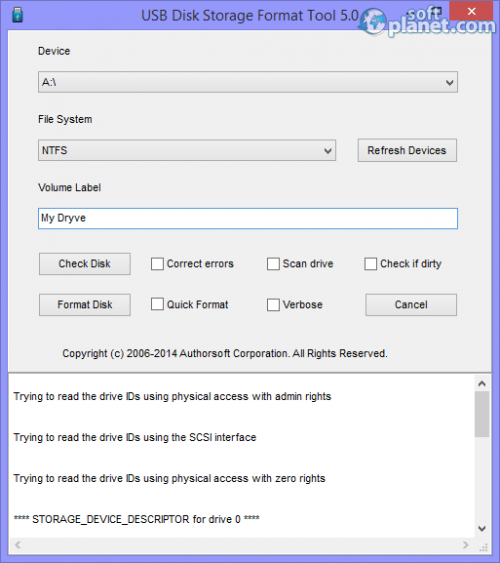 USB Disk Storage Format Tool 5.0 Build 320 USB Disk Storage Format Tool 5.0 Build 320