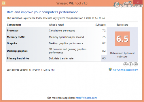 WinAero WEI Tool 1.0 WinAero WEI Tool 1.0