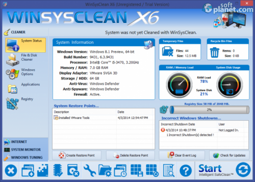 WinSysClean 16.02 WinSysClean 16.02