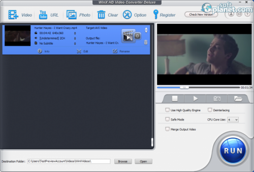 WinX HD Video Converter Deluxe 4.2.1 WinX HD Video Converter Deluxe 4.2.1