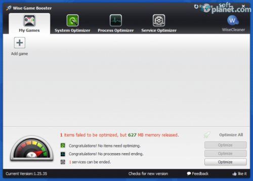Wise Game Booster Portable 1.25.35 Wise Game Booster Portable 1.25.35